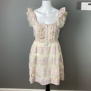 To Love Kuvaa Dress milkmaid fairy prairie apron small / extra small